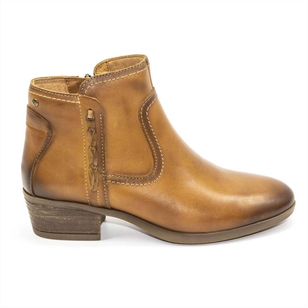 NEW PIKOLINOS women's daroca ankle bootie in brandy